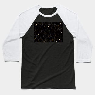 Full Moon Stars Galaxy Geometry Pattern Baseball T-Shirt